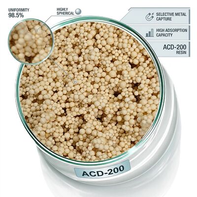 ACD-160 Arsenic Removal Ion Exchange Resin Groundwater Purification 99.8% Purity Arsenate Adsorption Capacity