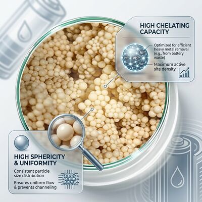 ACD-100 Amino Carboxylic Acid Chelating Resin Removes Nickel Cobalt from Battery Wastewater Treatment