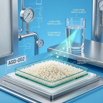 ASD-002 Starkbasen-Anionenaustauscherharz zur Nitratentfernung, 99,8% Reinheit für Trinkwasseraufbereitungsanlagen