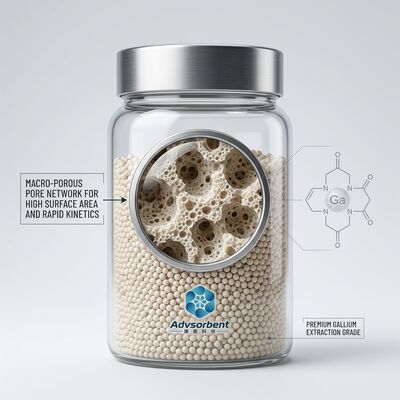 ACD-800B Macroporous Chelating Resin Gallium Extraction Bayer Process Alumina Mother Liquor