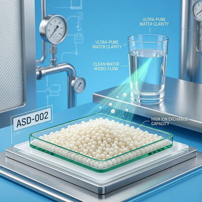 ASD-002 Starkbasen-Anionenaustauscherharz zur Nitratentfernung, 99,8% Reinheit für Trinkwasseraufbereitungsanlagen